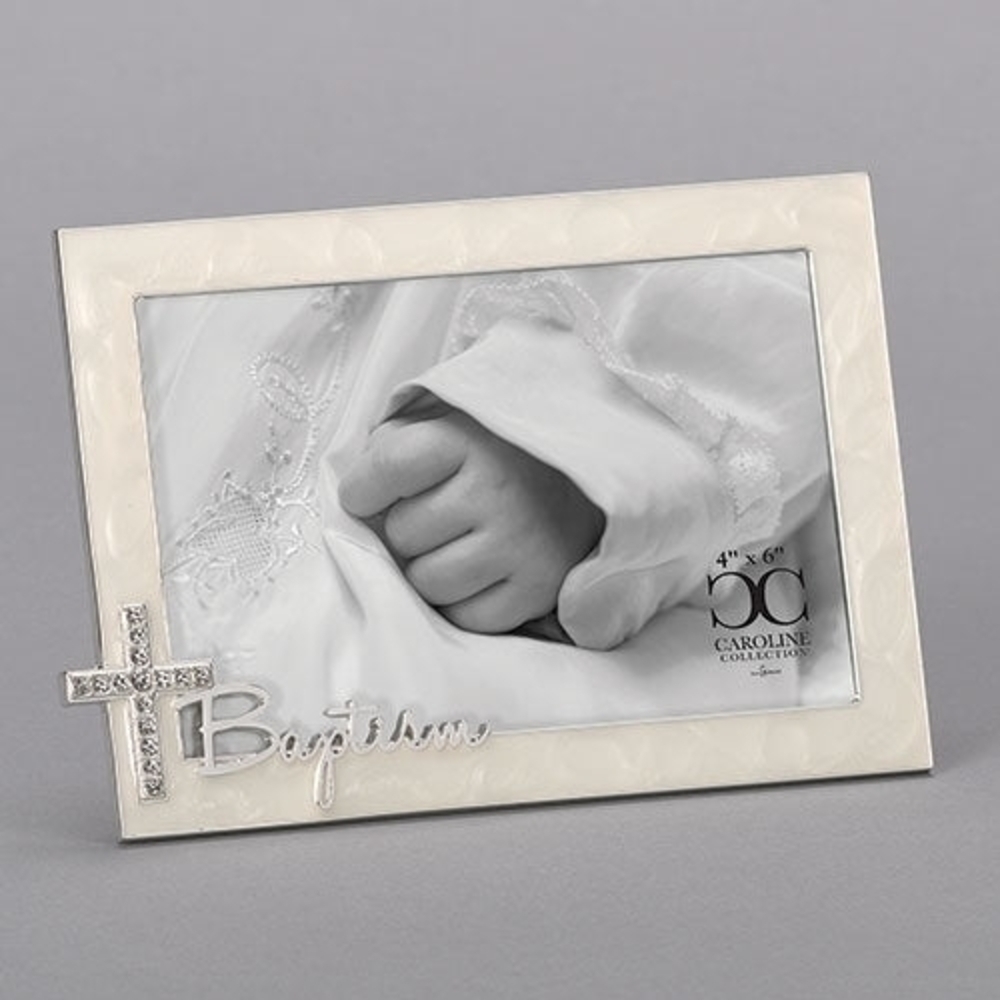 Silver Baptism Picture Frame